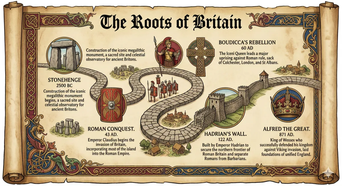 The Roots of Britain — from Stonehenge to Alfred the Great